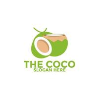kokosnoot logo vector sjabloon, creatief kokosnoot logo ontwerp concepten, icoon symbool, illustratie