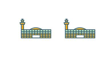 luchthaven gebouw vector icoon