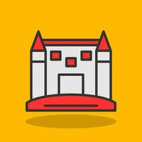 zand kasteel vector icoon ontwerp
