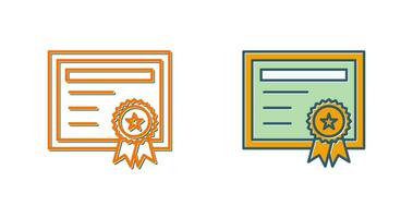 certificaat vector pictogram