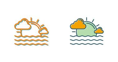 zonsondergang vector pictogram