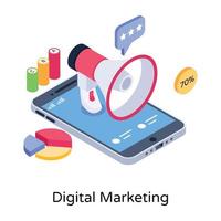 online digitale marketing vector