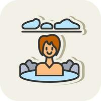 onsen vector icoon ontwerp