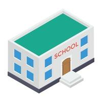 school academisch gebouw vector