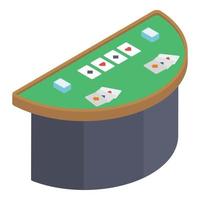 pokertafel concepten vector