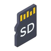 SD-kaartconcepten vector