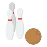 bowling game concepten vector