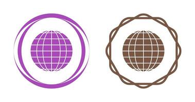 wereldbol vector pictogram