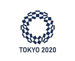 officieel logo tokyo 2020 japan olympische spelen abstract vector illustratie symbool teken pictogram