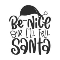 grappig Kerstmis citaten hand getekend typografie poster. handgeschreven belettering citaat. inspirerend vector typografie.