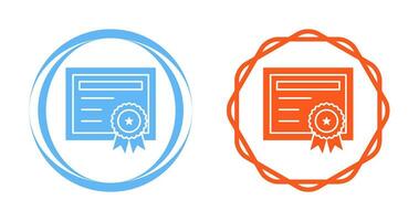 certificaat vector pictogram