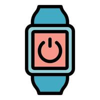 beurt uit SmartWatch icoon vector vlak