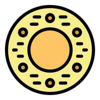 donut biscuit icoon vector vlak