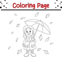 schattig tekenfilm kleur bladzijde illustratie vector. voor kinderen kleur boek. vector