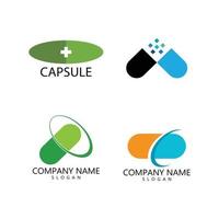 capsule logo icoon vector