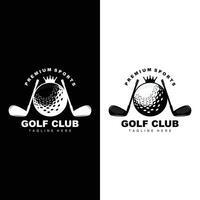 golf team sport logo ontwerp toernooi illustratie symbool sjabloon vector