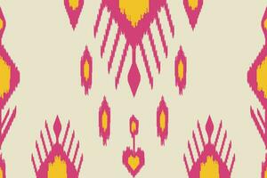 Oezbeeks ikat patroon en kleding stof in Oezbekistan. abstract achtergrond voor behang, textiel, lap, mode, tafel kleding vector