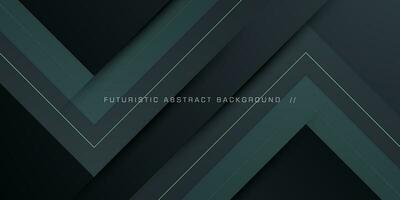 abstract premie meetkundig futuristische achtergrond met donker grijs achtergrond ontwerp. overlappen driehoek patroon. eps10 vector