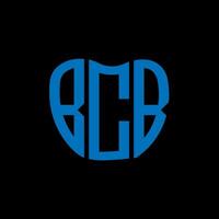 bcb brief logo creatief ontwerp. bcb uniek ontwerp. vector