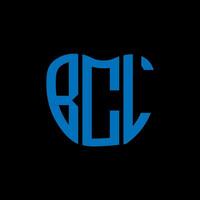 bcl brief logo creatief ontwerp. bcl uniek ontwerp. vector