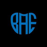 bae brief logo creatief ontwerp. bae uniek ontwerp. vector