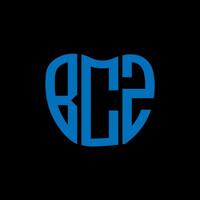 bcz brief logo creatief ontwerp. bcz uniek ontwerp. vector