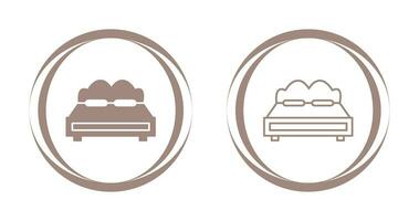 tweepersoonsbed vector icon