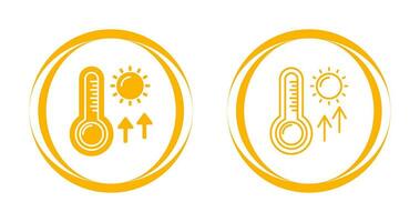 hoog temperaturen vector icoon