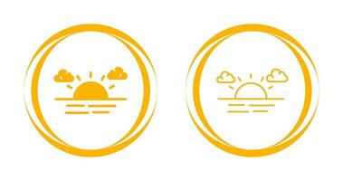 zonsondergang vector pictogram