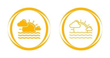 zonsondergang vector pictogram