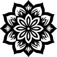 mandala - minimalistische en vlak logo - vector illustratie