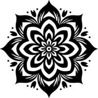 mandala, minimalistische en gemakkelijk silhouet - vector illustratie