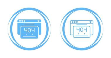 404-fout vectorpictogram vector