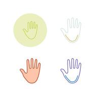 hand vector pictogram