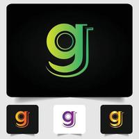 g letter logo modern abstract verloopontwerp vector
