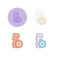 poker chips vector icoon