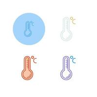 thermometer vector pictogram