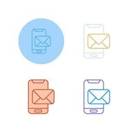 telefoon mail vector icoon