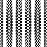 aztec naadloos streep patroon ontwerp. etnisch pixel stijl. inheems Amerikaans tribal achtergrond. zwart en wit kleuren. ontwerp voor textiel sjabloon en afdrukken kleding stof. vector