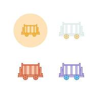 trolley vector pictogram vector