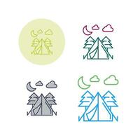 tent vector pictogram