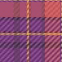 kleding stof controleren vector van plaid patroon achtergrond met een Schotse ruit textiel naadloos textuur.
