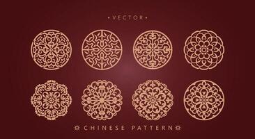 Chinese traditioneel decoratief patroon vector