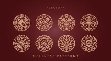 Chinese traditioneel decoratief patroon vector