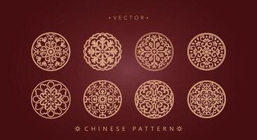 Chinese traditioneel decoratief patroon vector