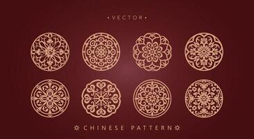 Chinese traditioneel decoratief patroon vector