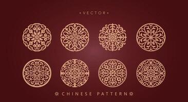 Chinese traditioneel decoratief patroon vector