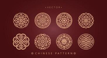 Chinese traditioneel decoratief patroon vector