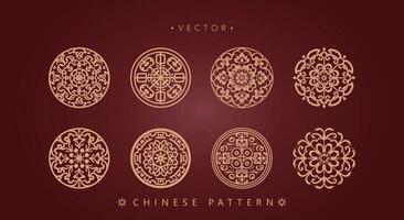 Chinese traditioneel decoratief patroon vector