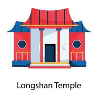 modieus longshan tempel vector